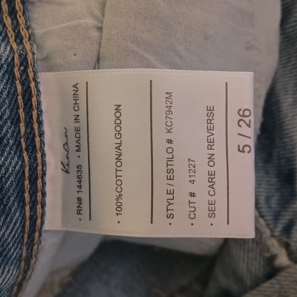 Kancan Women's Distressed Light Wash Jean Shorts - size 5/26 - Picture 6 of 16
